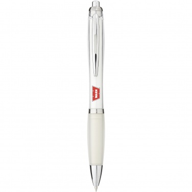 Logo trade promotional giveaways image of: Nash ballpoint pen coloured barrel and grip