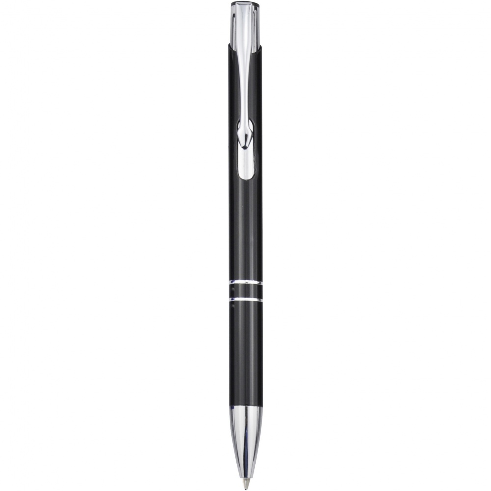 Logotrade business gift image of: Moneta aluminium click ballpoint pen (blue ink)