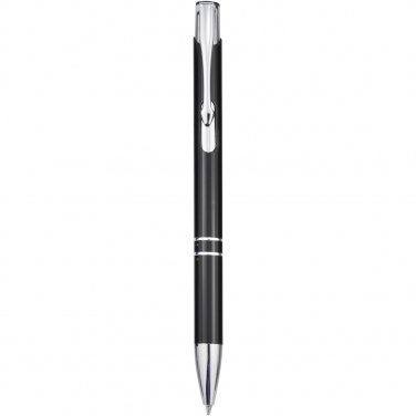 Logotrade promotional giveaway image of: Moneta aluminium click ballpoint pen (blue ink)
