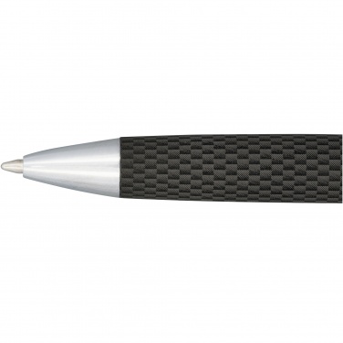Logo trade promotional gifts picture of: Carbon duo pen gift set with pouch