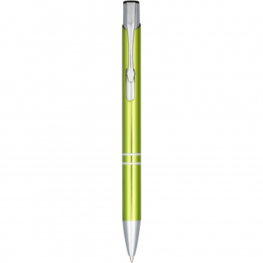 Logo trade promotional items image of: Moneta anodized aluminium click ballpoint pen