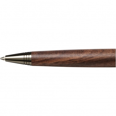 Logo trade promotional giveaways image of: Loure wood barrel ballpoint pen