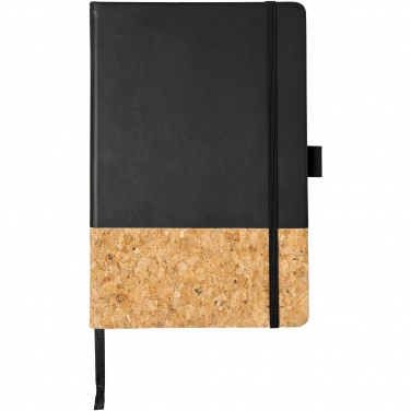 Logo trade promotional giveaways picture of: Evora A5 cork thermo PU notebook
