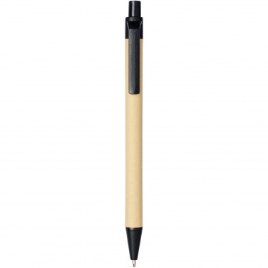 Logotrade promotional items photo of: Berk recycled carton and corn plastic ballpoint pen