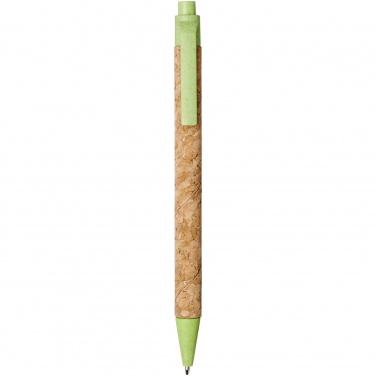 Logotrade promotional product picture of: Midar cork and wheat straw ballpoint pen