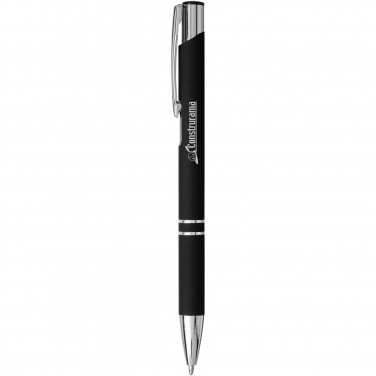 Logo trade promotional products image of: Moneta soft touch ballpoint pen