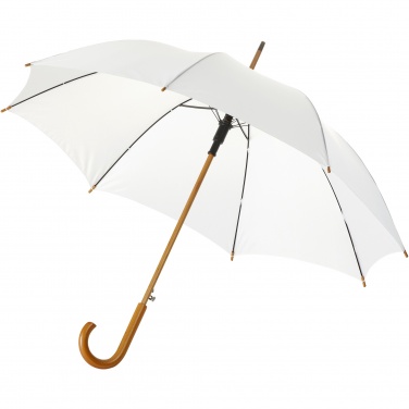 Logotrade promotional giveaway image of: Kyle 23" auto open umbrella wooden shaft and handle