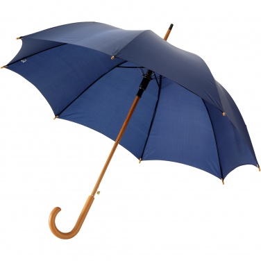 Logotrade promotional giveaway image of: Kyle 23" auto open umbrella wooden shaft and handle