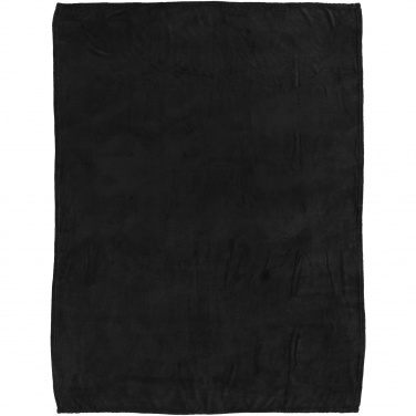 Logo trade promotional giveaway photo of: Bay extra soft coral fleece plaid blanket