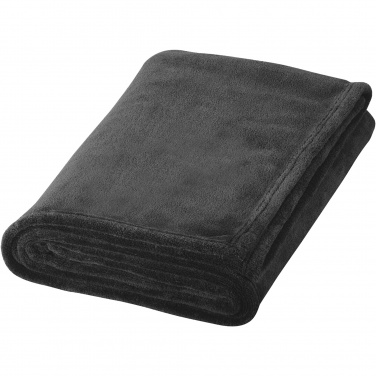 Logo trade promotional merchandise picture of: Bay extra soft coral fleece plaid blanket