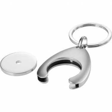 Logo trade promotional merchandise photo of: Trolley coin holder keychain