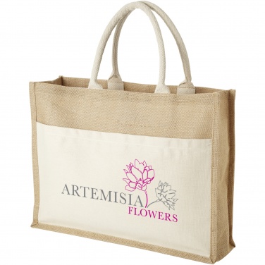 Logo trade promotional products picture of: Mumbay cotton pocket jute tote bag 18L