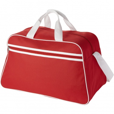 Logo trade promotional merchandise picture of: San Jose 2-stripe sports duffel bag 30L