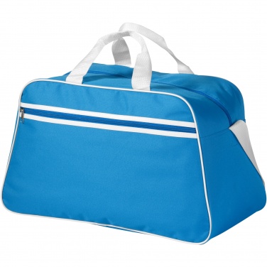 Logo trade promotional giveaways picture of: San Jose 2-stripe sports duffel bag 30L