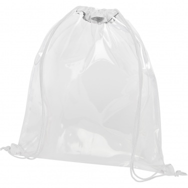 Logo trade promotional merchandise picture of: Lancaster transparent drawstring bag 5L