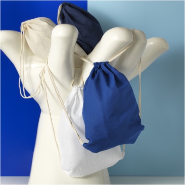 Logo trade corporate gifts picture of: Oregon 100 g/m² cotton drawstring bag 5L