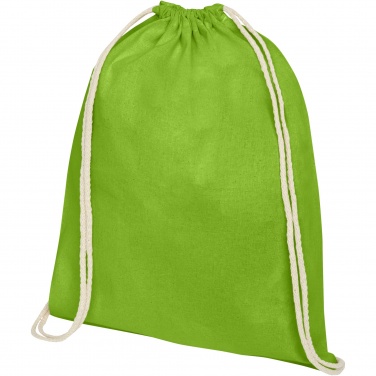 Logotrade promotional giveaway image of: Oregon 100 g/m² cotton drawstring bag 5L