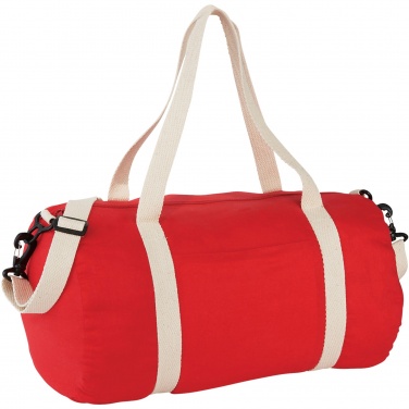 Logo trade promotional item photo of: Cochichuate cotton barrel duffel bag 25L