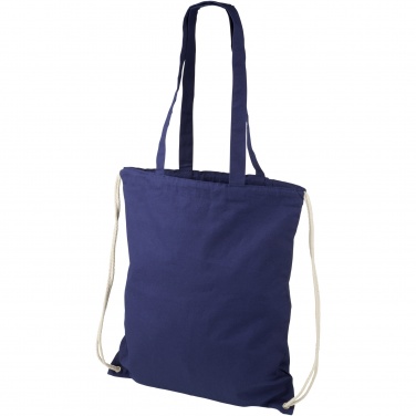 Logo trade promotional giveaways picture of: Eliza 240 g/m² cotton drawstring bag 6L