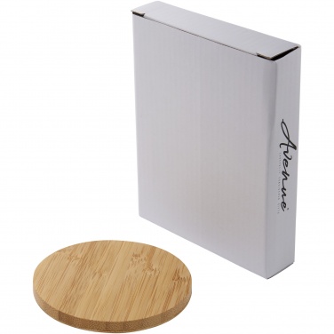 Logo trade business gifts image of: Essence 5W bamboo wireless charging pad