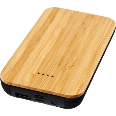 Logotrade promotional gift image of: Future 6000 mAh bamboo/fabric wireless power bank
