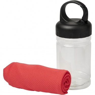 Logo trade advertising product photo of: Remy cooling towel in PET container
