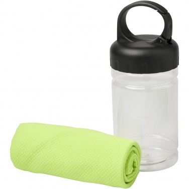 Logo trade promotional products image of: Remy cooling towel in PET container