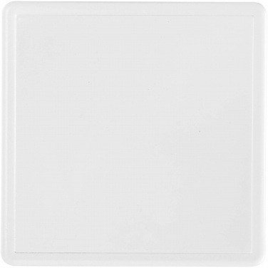 Logo trade promotional gift photo of: Ellison square plastic coaster with paper insert