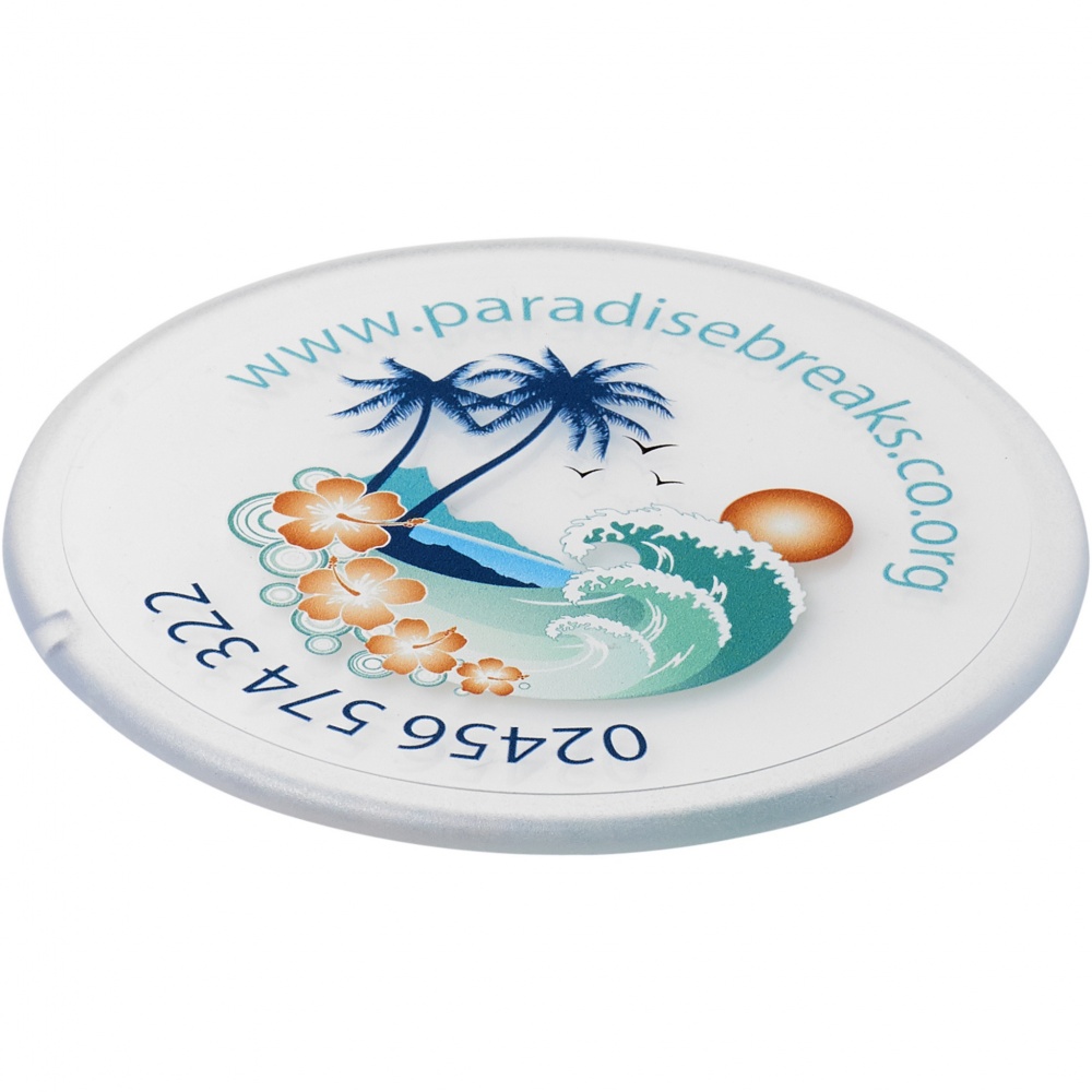 Logotrade corporate gift image of: Renzo round plastic coaster
