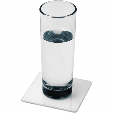 Logotrade promotional merchandise picture of: Renzo square plastic coaster