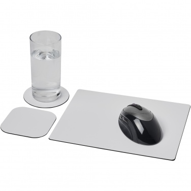 Logotrade promotional item image of: Brite-Mat® mouse mat and coaster set combo 1