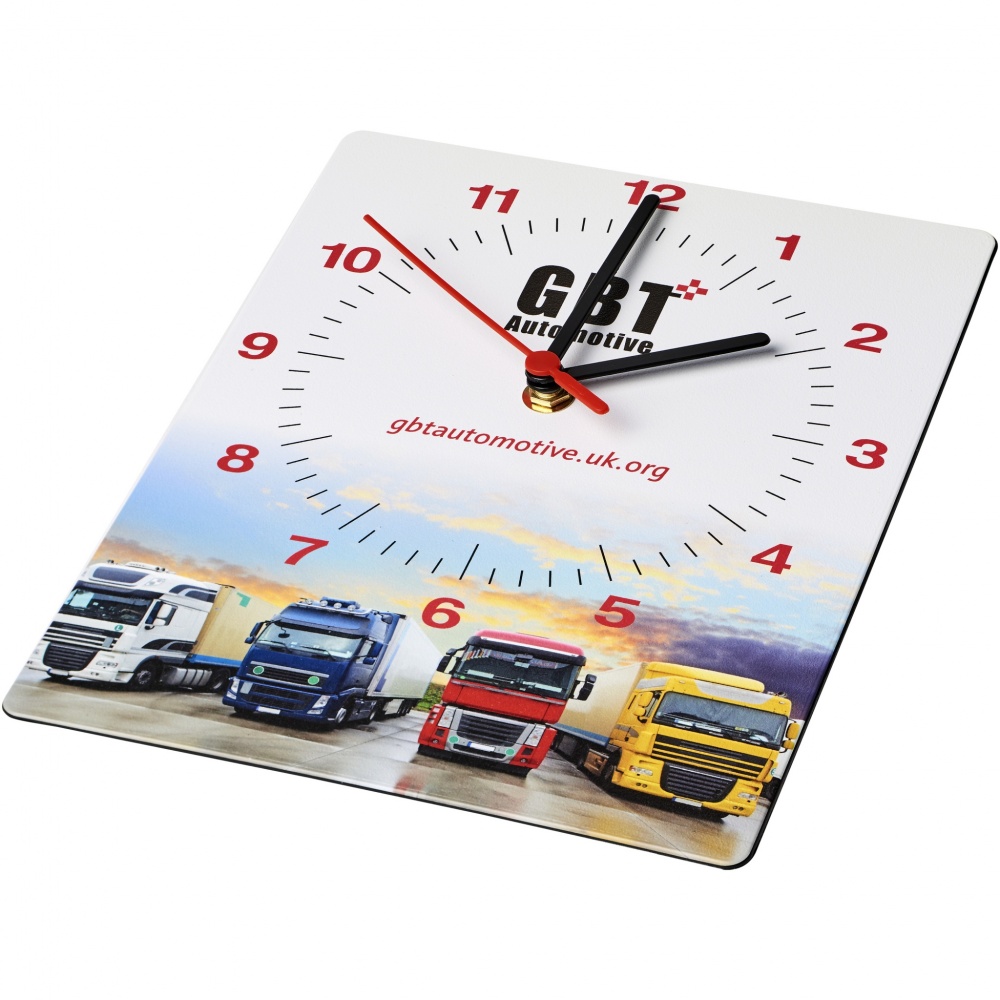 Logotrade advertising product image of: Brite-Clock® rectangular wall clock
