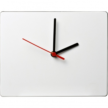 Logo trade advertising products image of: Brite-Clock® rectangular wall clock
