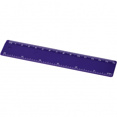 Logo trade business gifts image of: Renzo 15 cm plastic ruler