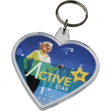 Logotrade advertising products photo of: Combo heart-shaped keychain