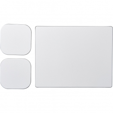 Logo trade promotional product photo of: Brite-Mat® mouse mat and coaster set combo 3