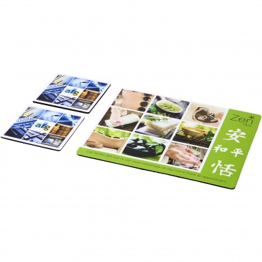 Logotrade promotional gift image of: Q-Mat® mouse mat and coaster set combo 3