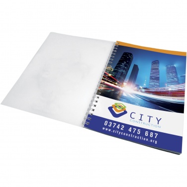 Logo trade promotional giveaways picture of: Desk-Mate® wire-o A5 notebook PP cover