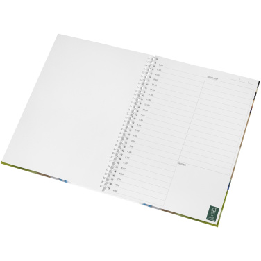 Logo trade promotional giveaways picture of: Wire-o A4 notebook hard cover