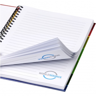 Logo trade promotional items picture of: Wire-o A4 notebook hard cover