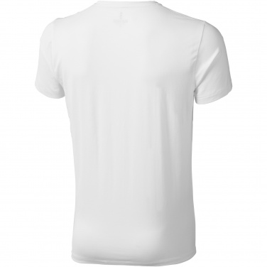 Logo trade promotional giveaways image of: Kawartha short sleeve men's organic V-neck t-shirt