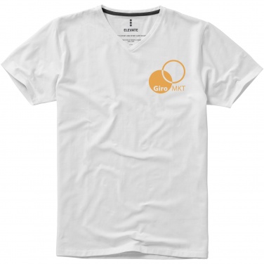 Logo trade promotional product photo of: Kawartha short sleeve men's organic V-neck t-shirt