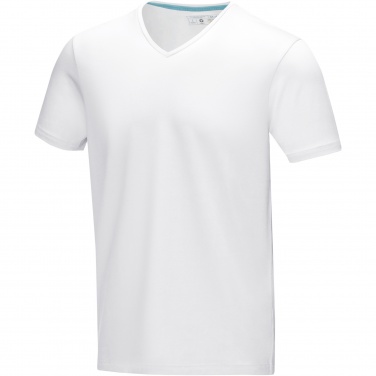 Logo trade promotional items image of: Kawartha short sleeve men's organic V-neck t-shirt