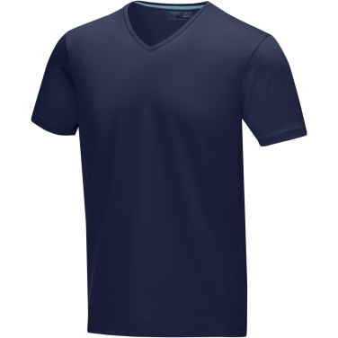Logo trade corporate gift photo of: Kawartha short sleeve men's organic V-neck t-shirt
