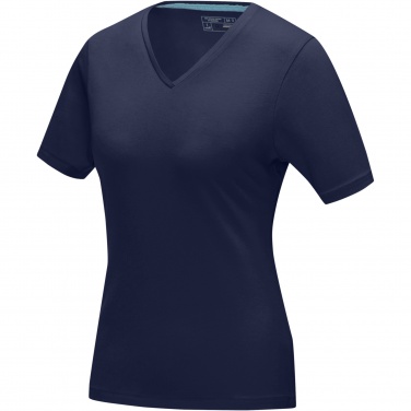 Logo trade advertising product photo of: Kawartha short sleeve women's organic V-neck t-shirt