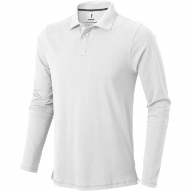 Logo trade promotional merchandise image of: Oakville long sleeve men's polo