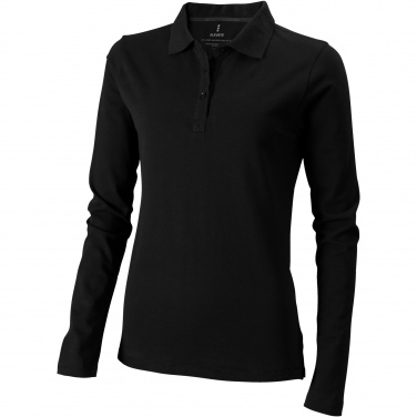 Logo trade advertising products picture of: Oakville long sleeve women's polo