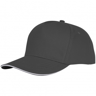 Logo trade promotional giveaway photo of: Ceto 5 panel sandwich cap