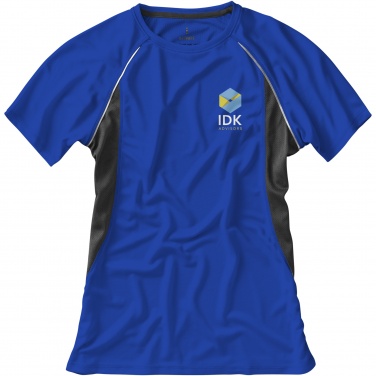 Logo trade promotional merchandise image of: Quebec short sleeve women's cool fit t-shirt