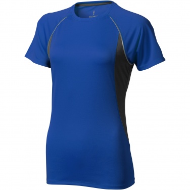 Logo trade promotional merchandise image of: Quebec short sleeve women's cool fit t-shirt